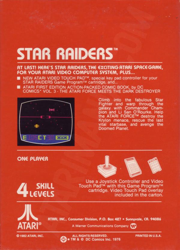 Star Raiders - Atari 2600 (Atari - 1) video game collectible - Main Image 2