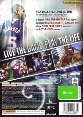 NBA BALLERS: Chosen One - Microsoft Xbox 360 video game collectible [Barcode 5037930100789] - Main Image 2