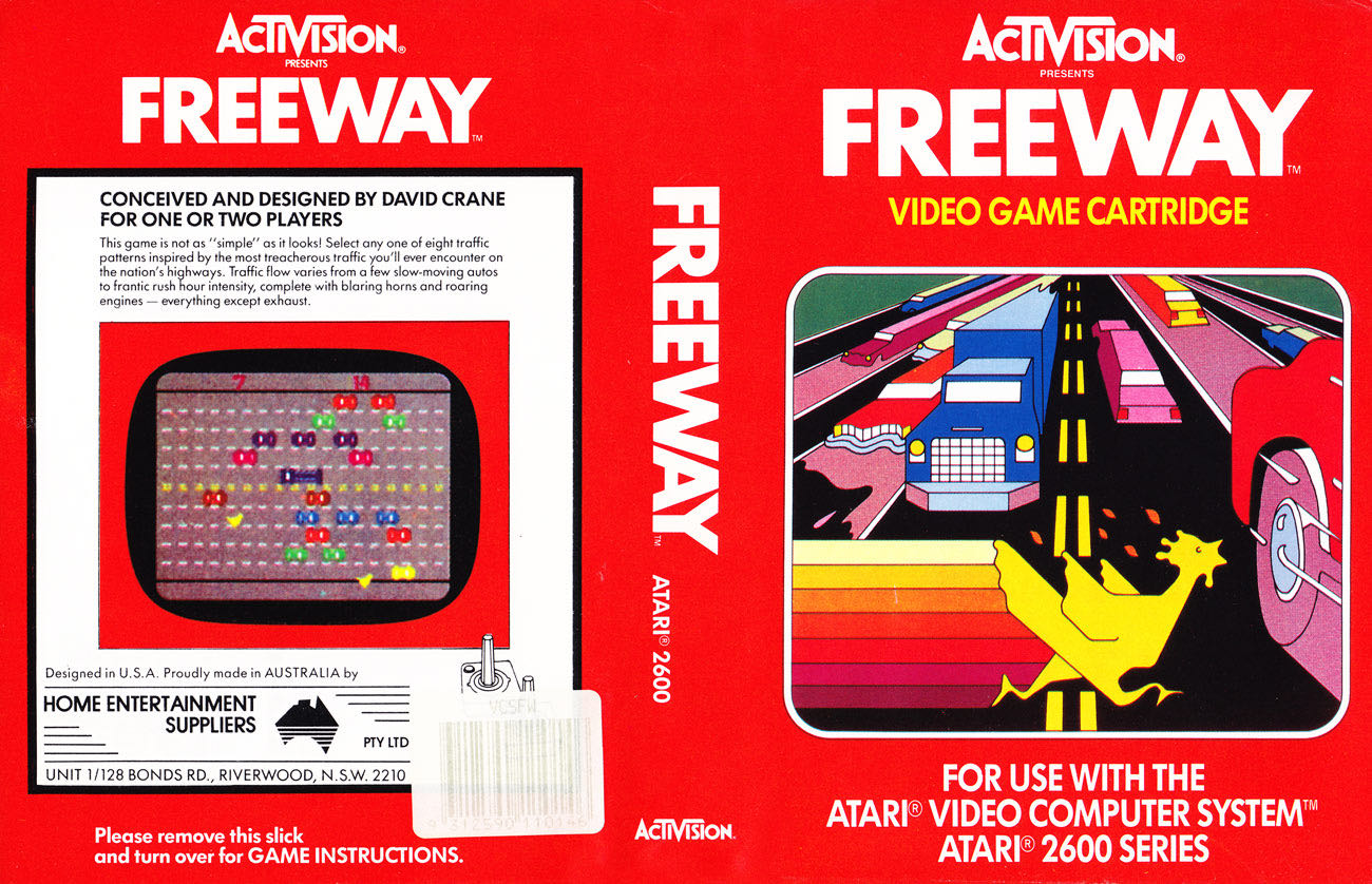 Freeway (Color Pic Label) OWN=2000 - Atari 2600 (Activision) video game collectible - Main Image 2