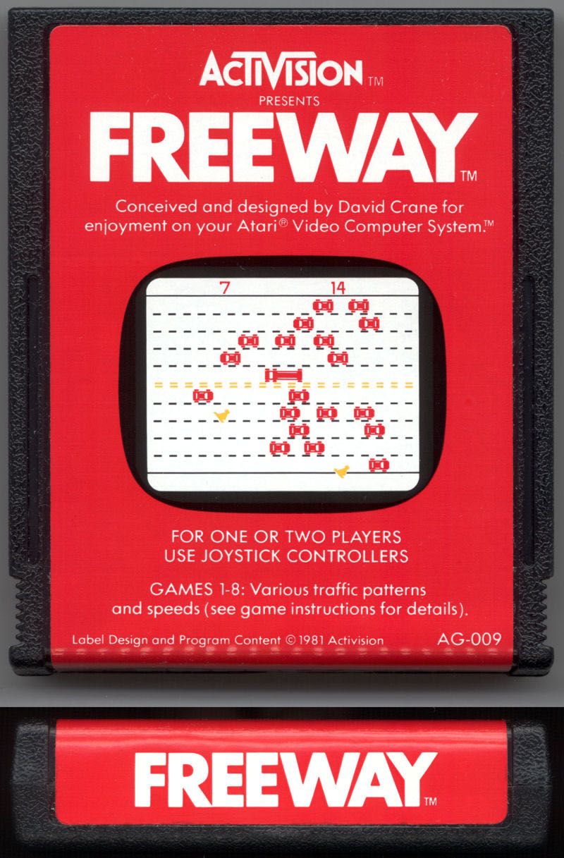 Freeway (Color Pic Label) OWN=2000 - Atari 2600 (Activision) video game collectible - Main Image 3