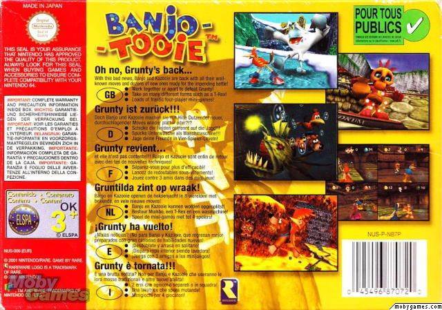 Banjo-Tooie (Cart Only) - Nintendo 64 (N64) (Nintendo - 4) video game collectible [Barcode 045496870720] - Main Image 2