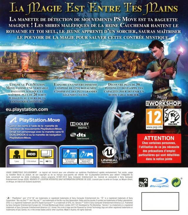 Sorcery - Sony PlayStation 3 (PS3) (SCEE - 1) video game collectible [Barcode 4948872962339] - Main Image 2