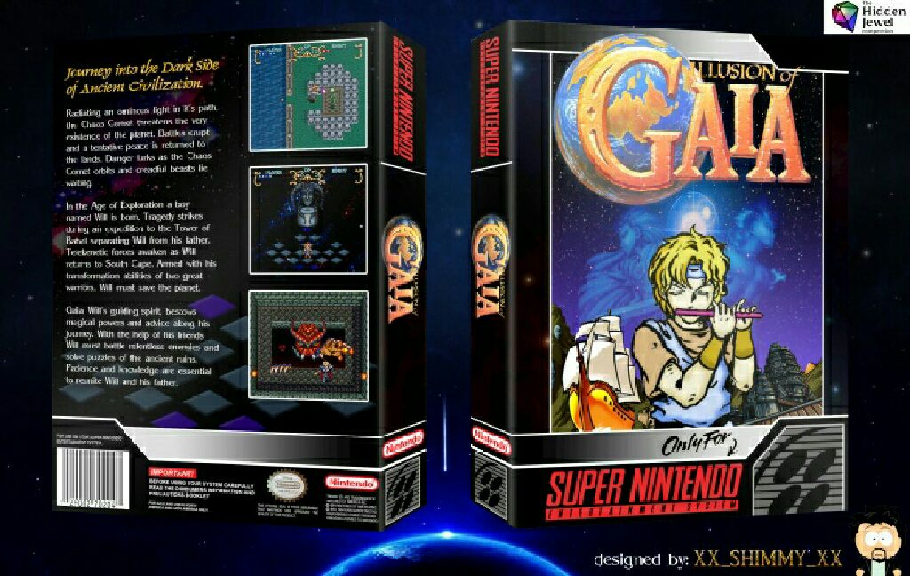 Illusion of Gaia - Nintendo Super Nintendo Entertainment System (SNES) (1) video game collectible - Main Image 2