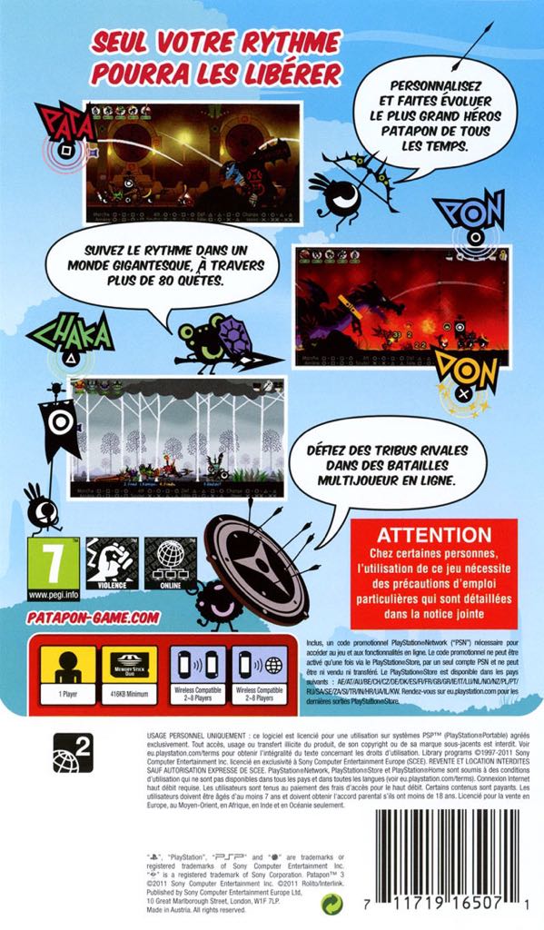 Patapon 3 - Sony PlayStation Portable (PSP) video game collectible [Barcode 711719165972] - Main Image 2