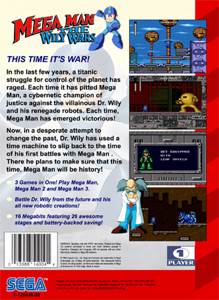 Mega Man: The Wily Wars (Reproduction) - Sega Genesis (Mega Drive) (Capcom - 1) video game collectible [Barcode 013388160044] - Main Image 2