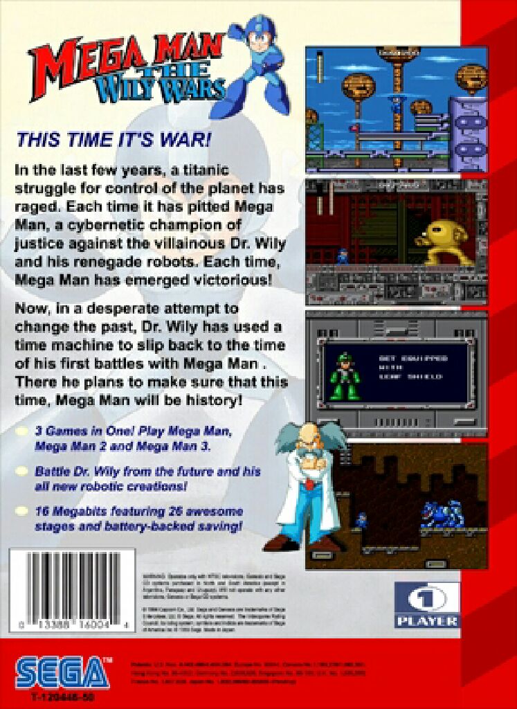 Mega Man: The Wily Wars - Sega Genesis (Mega Drive) video game collectible - Main Image 2