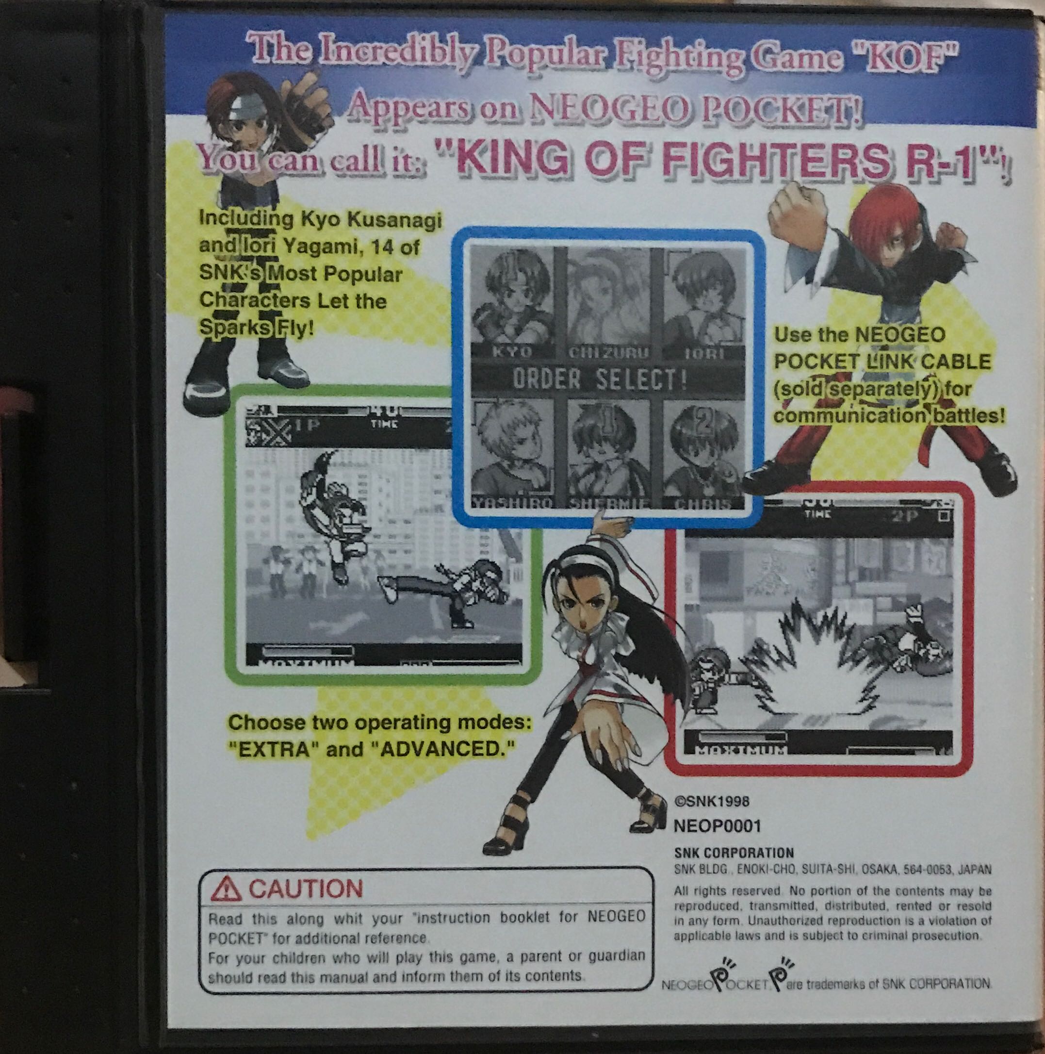 King of Fighters R-1 - SNK Neo Geo Pocket Color (SNK Corporation - 1-2) video game collectible - Main Image 2