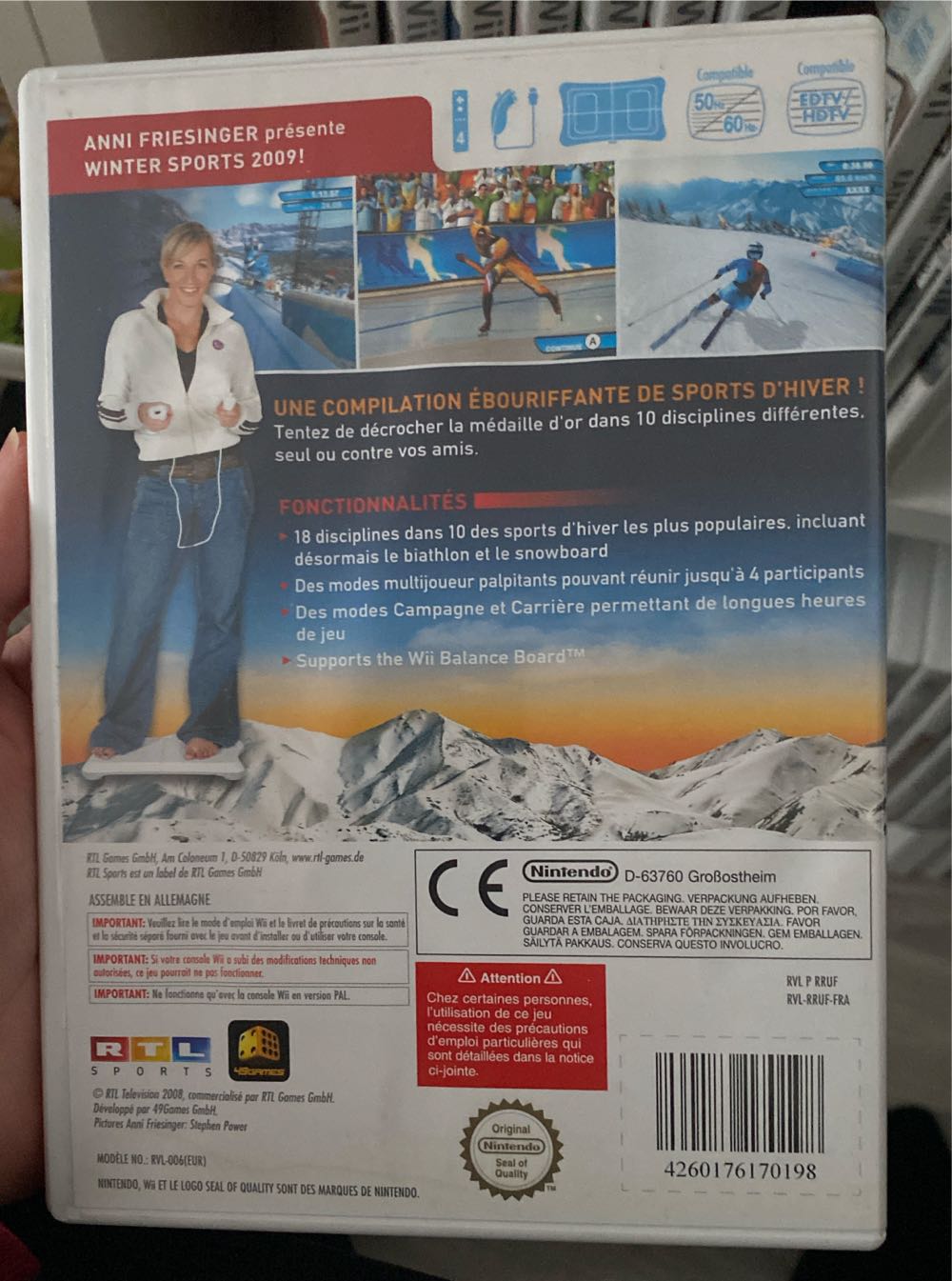 Winter Sports 2009 - Nintendo Wii video game collectible [Barcode 4260176170198] - Main Image 2