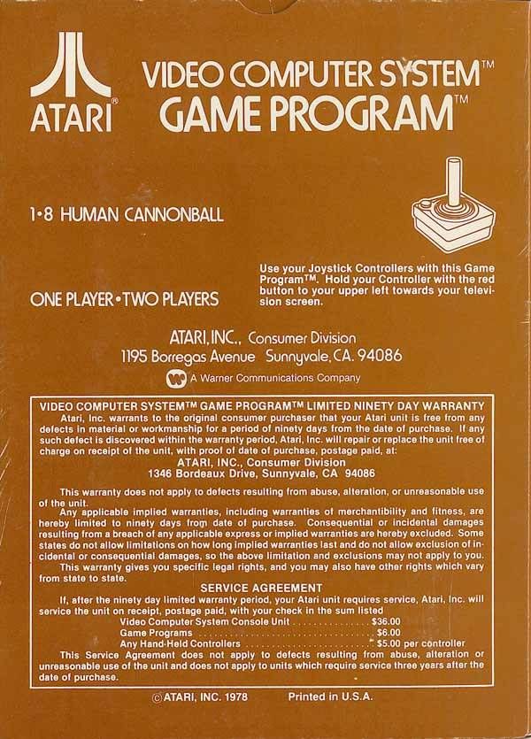 Human Cannonball - Apple iOS (Atari, Inc. - 1 or 2) video game collectible - Main Image 2