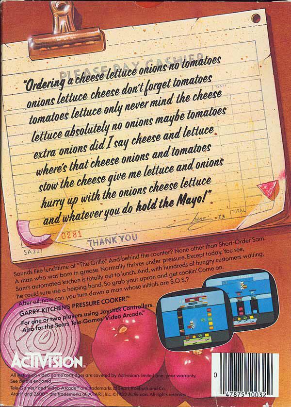 Pressure Cooker - Atari 2600 (Activision) video game collectible - Main Image 2