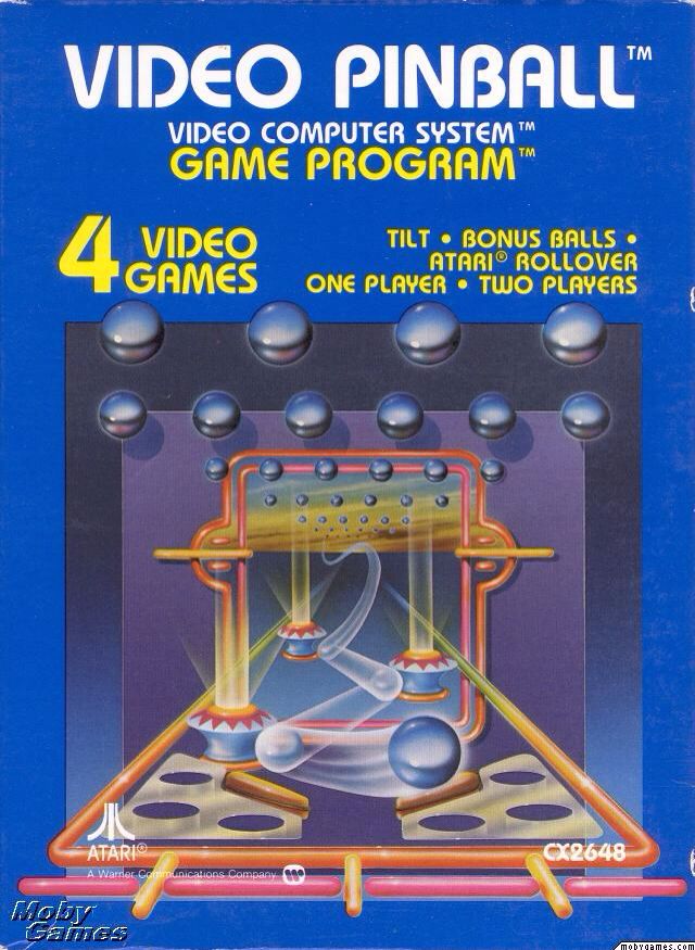 Video Pinball - Atari 2600 (Atari Inc.) video game collectible - Main Image 1