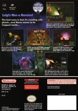 Luigi’s Mansion - Nintendo GameCube (Nintendo - 1) video game collectible [Barcode 041498960018] - Main Image 2