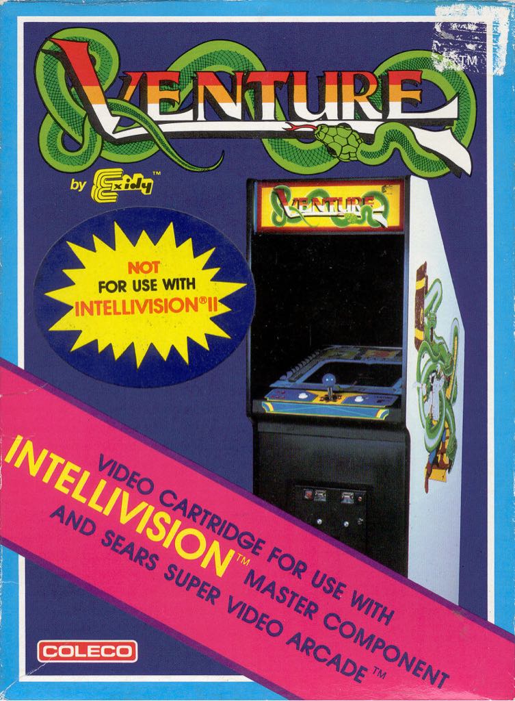 Venture - Intellivision (Coleco) video game collectible - Main Image 1