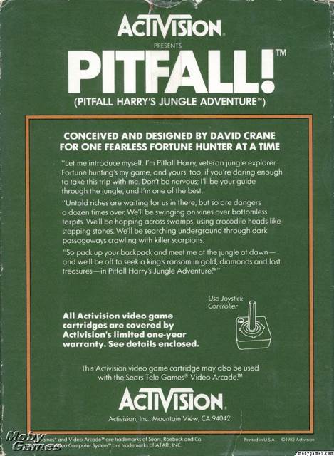 Atari 2600/Pitfall! - Atari 2600 (Activision - 1) video game collectible - Main Image 2