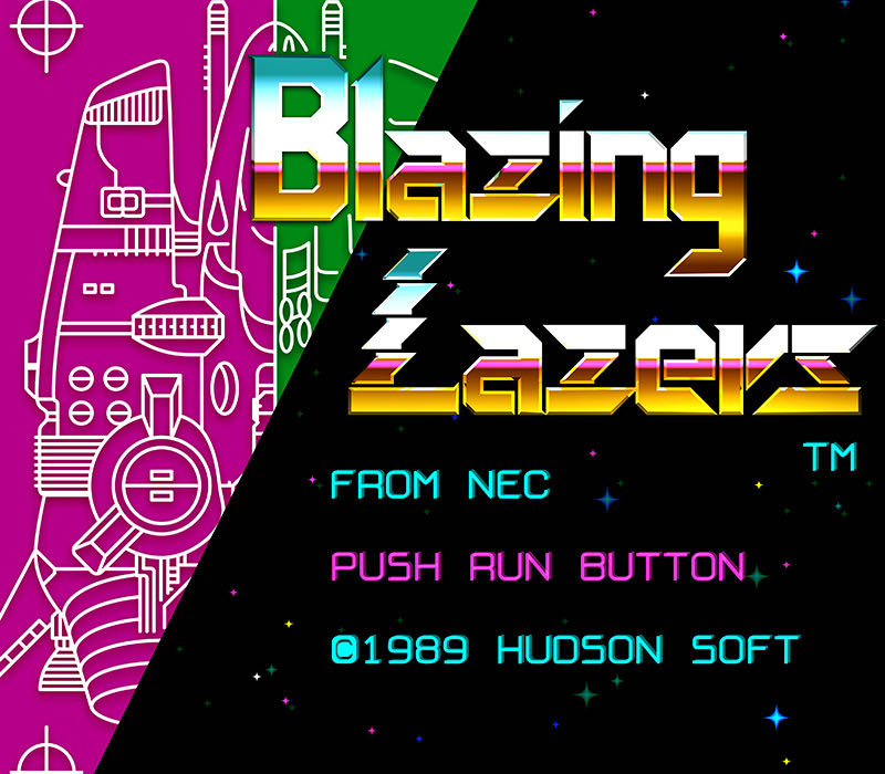 Blazing Lazers - NEC TurboGrafx-16 (Hudson Soft - 1) video game collectible [Barcode 092218000422] - Main Image 3