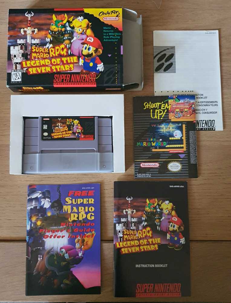 Super Mario RPG: Legend of the Seven Stars - Nintendo Super Nintendo Entertainment System (SNES) (Nintendo - 1) video game collectible [Barcode 045496830502] - Main Image 3