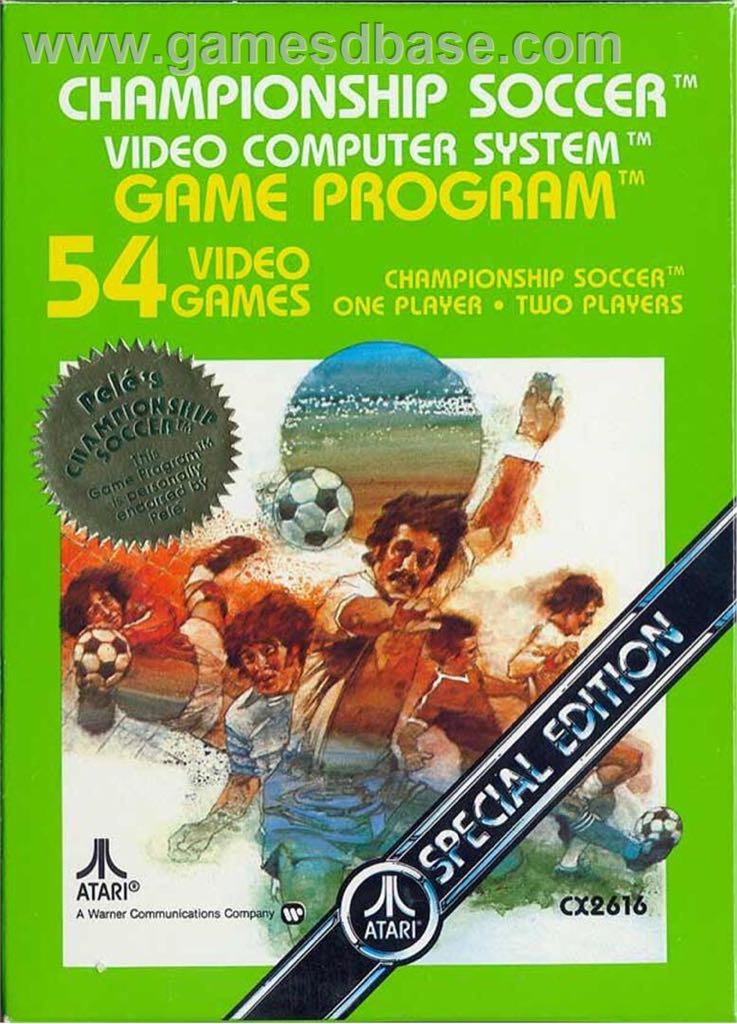 Championship Soccer - Atari 2600 (Atari) video game collectible - Main Image 1