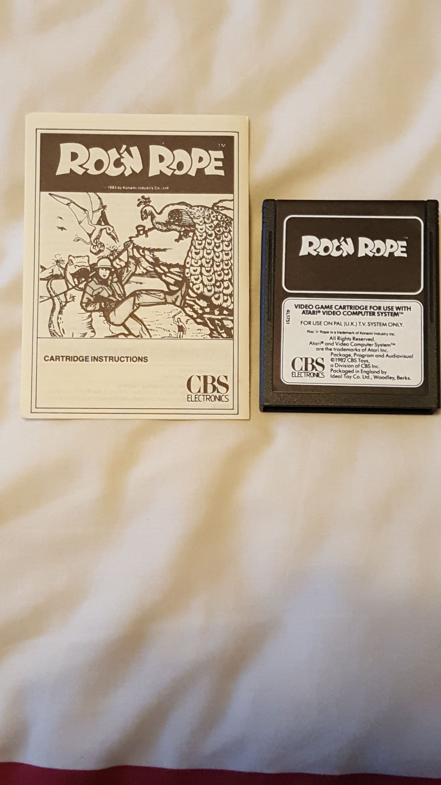 Roc’n Rope - Atari 2600 (CBS Electronics) video game collectible - Main Image 2