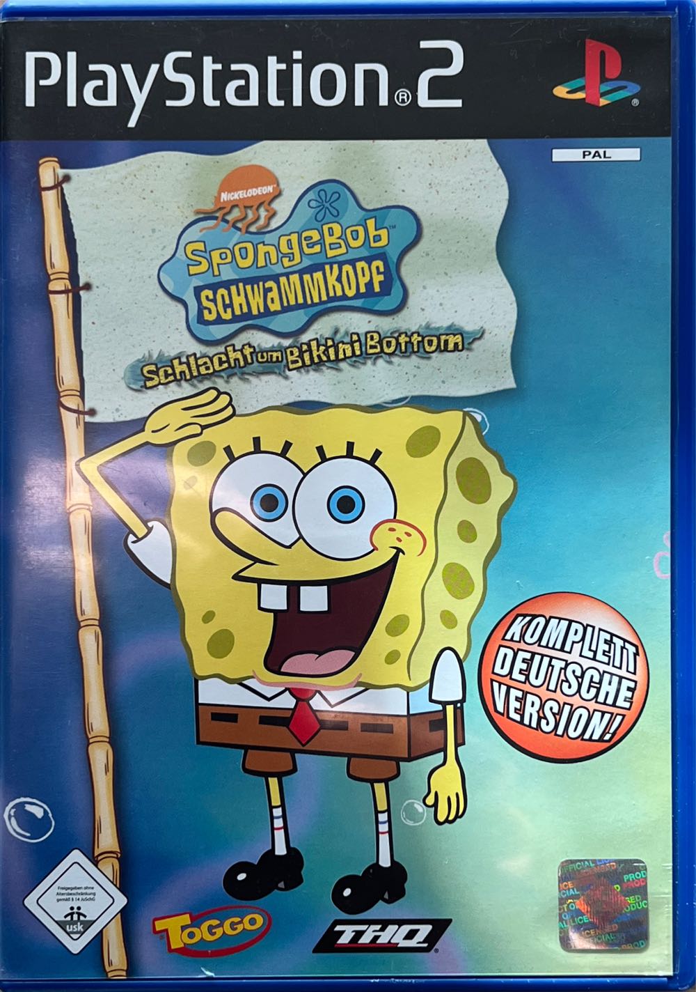 Spongebob Schwammkopf - Kampf um Bikini Bottom - Sony PlayStation 2 (PS2) (THQ - 1) video game collectible [Barcode 4012160201377] - Main Image 2