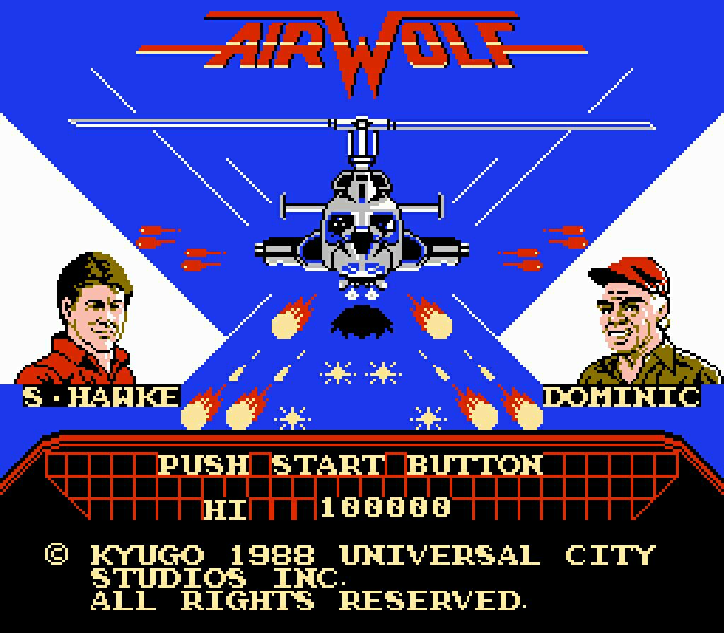 Airwolf - Nintendo Entertainment System (NES) (Acclaim Entertainment Inc.) video game collectible - Main Image 2
