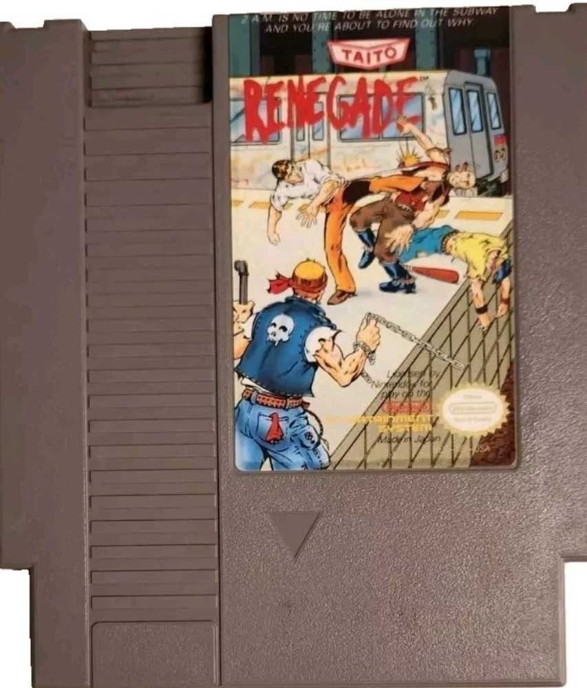 Renegade (Cart Only) - Nintendo Entertainment System (NES) (Taito Corporation - 2) video game collectible [Barcode 020588010048] - Main Image 3