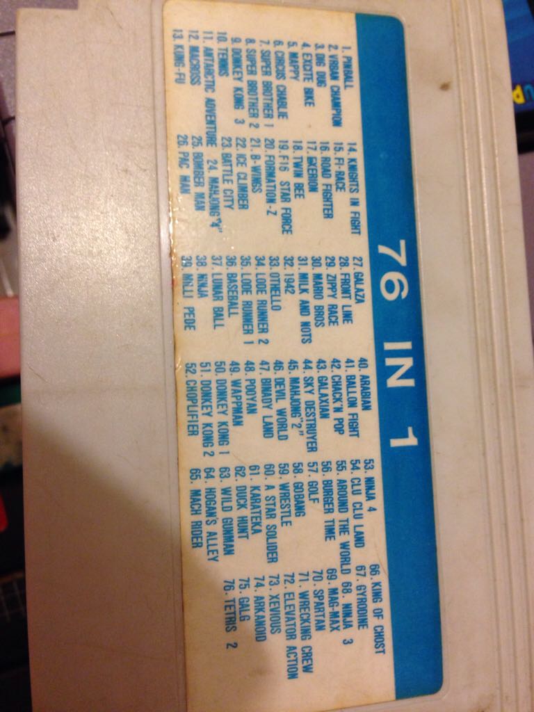 76 in 1 - Nintendo Entertainment System (NES) video game collectible - Main Image 2