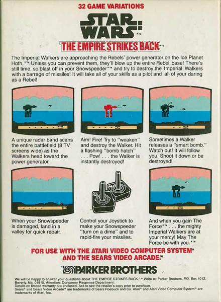 Star Wars: The Empire Strikes Back - Atari 2600 video game collectible - Main Image 2