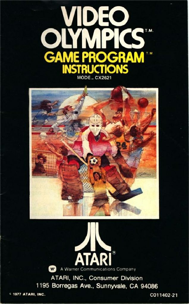 Video Olympics - Atari 2600 video game collectible - Main Image 2