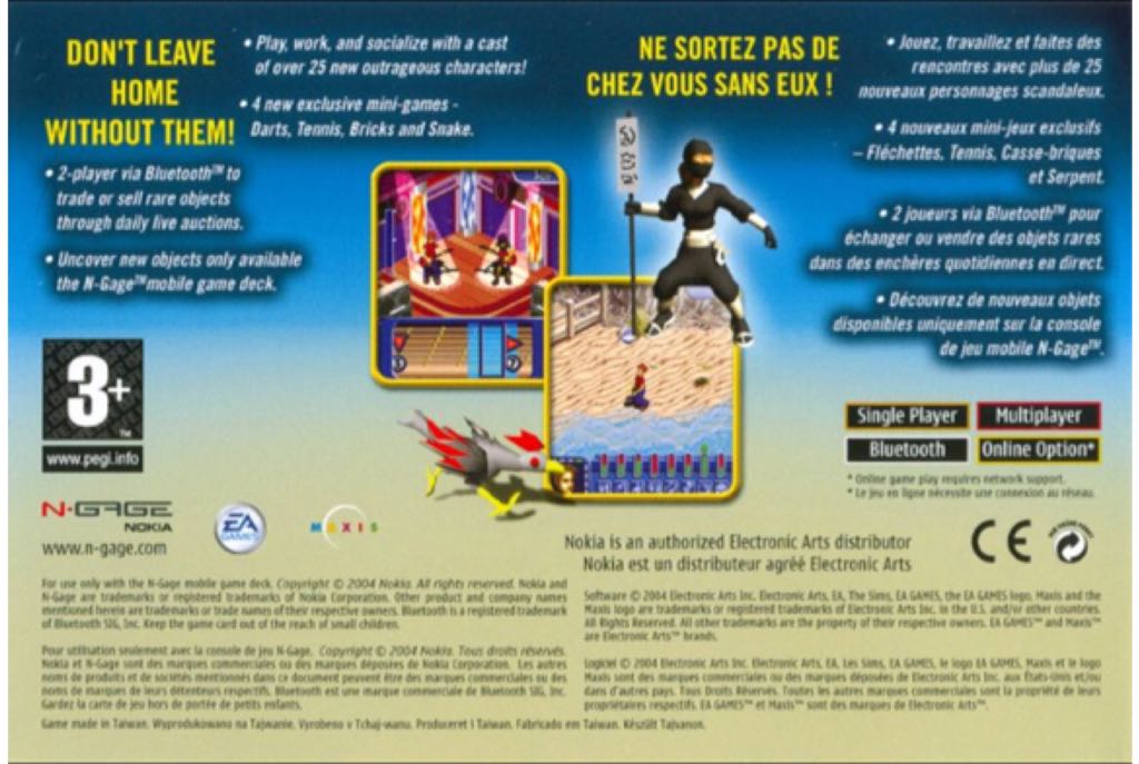 The Sims Bustin Out - Nokia N-Gage (Nokia Publishing - 8) video game collectible [Barcode 6417182321375] - Main Image 2