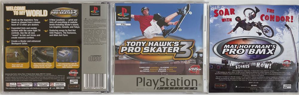 Tony Hawk’s Pro Skater 3 - Sony PlayStation (Activision O2 - 1-2) video game collectible [Barcode 5030917017452] - Main Image 4