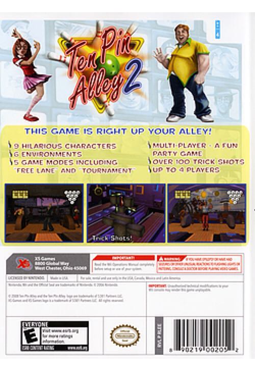 Ten Pin Alley 2 - Nintendo Wii video game collectible - Main Image 2