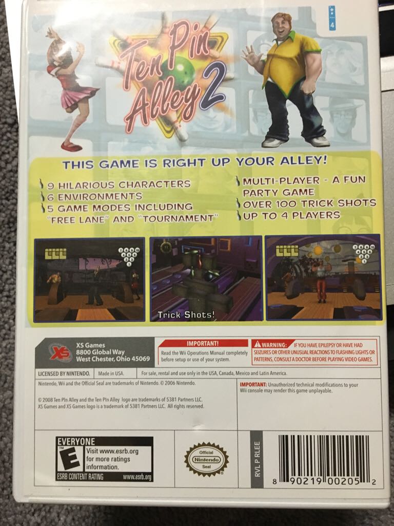 Ten Pin Alley 2 - Nintendo Wii video game collectible - Main Image 2