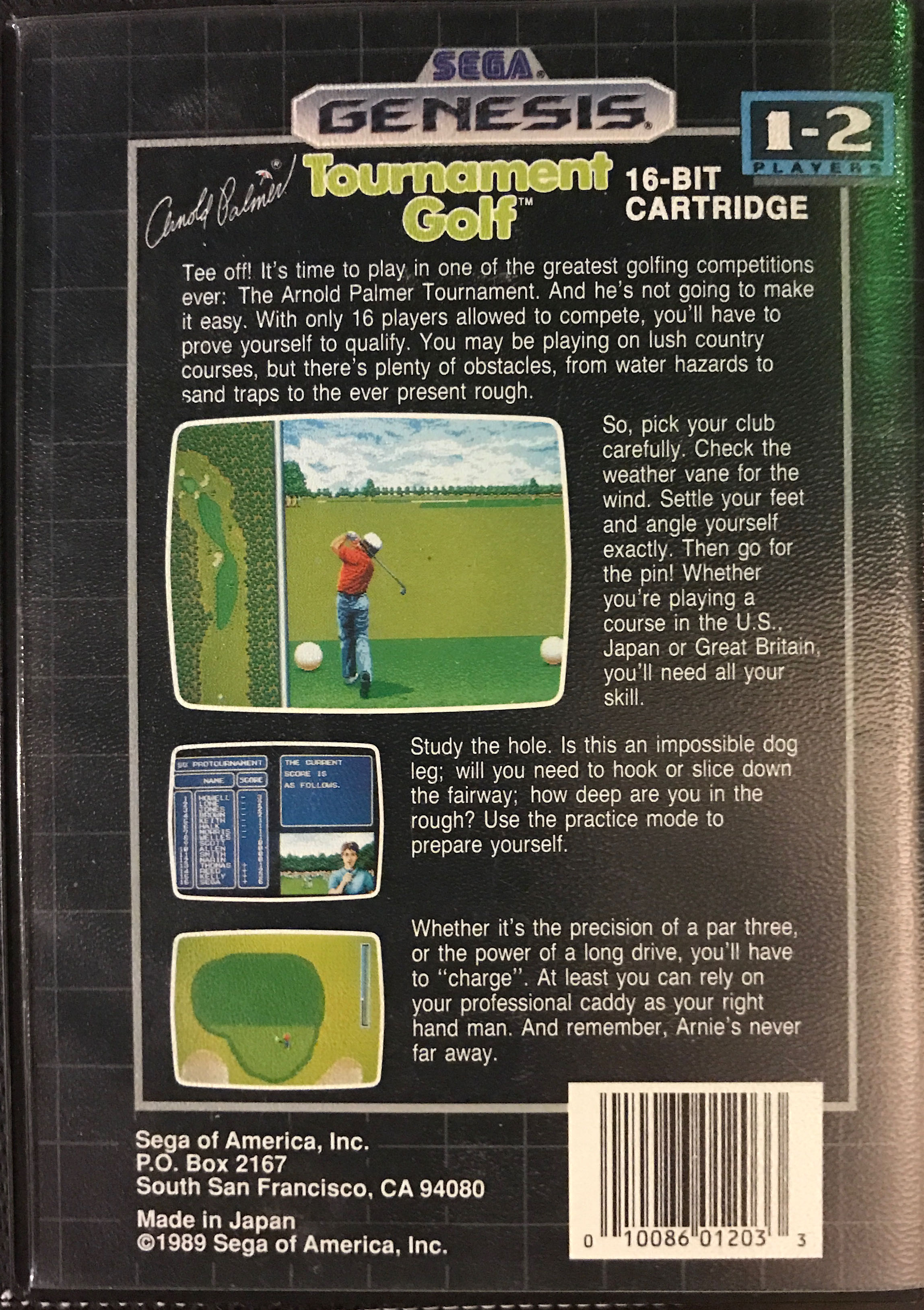 Arnold Palmer Tournament Golf - Sega Genesis (Mega Drive) (Sega) video game collectible - Main Image 2