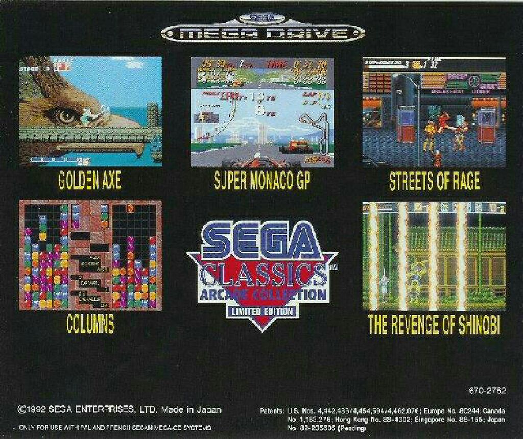 Sega Classics Arcade Collection - Sega Mega CD video game collectible - Main Image 2