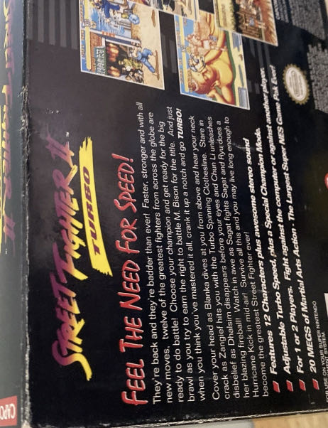 Street Fighter II Turbo - Nintendo Super Nintendo Entertainment System (SNES) (Capcom - 1-2) video game collectible - Main Image 2