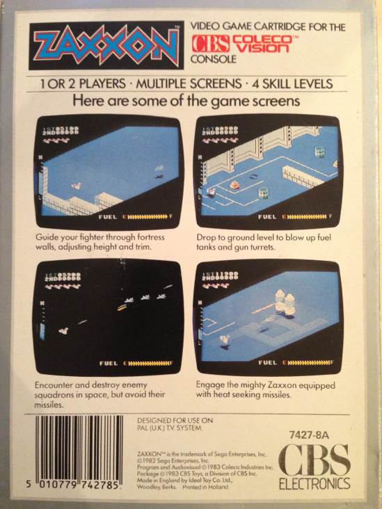 Zaxxon - Colecovision video game collectible - Main Image 2