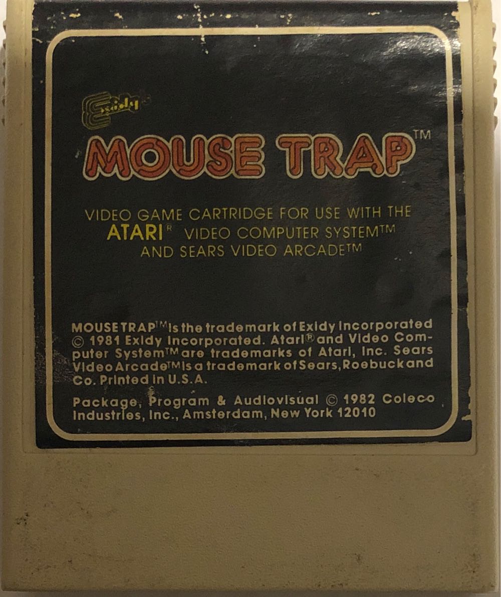 Mouse Trap - Atari 2600 (Coleco - 2) video game collectible - Main Image 3