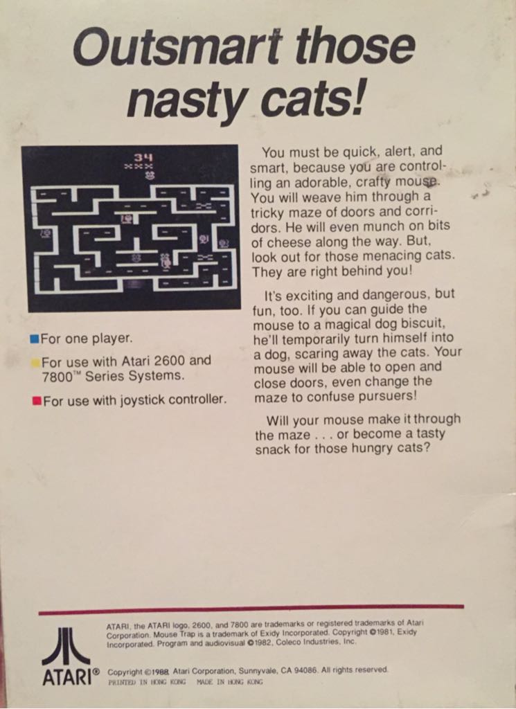 Mouse Trap - Atari 2600 video game collectible - Main Image 2