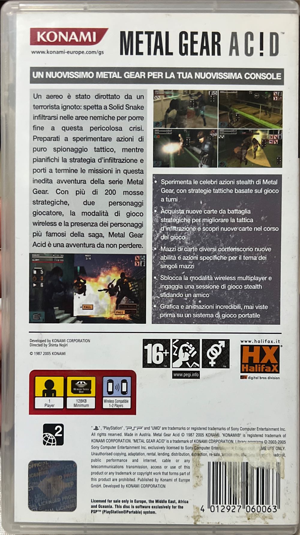 Metal Gear Ac!d - Sony PlayStation Portable (PSP) (Konami Computer Entertainment - 1 - 2) video game collectible [Barcode 4012927060063] - Main Image 2