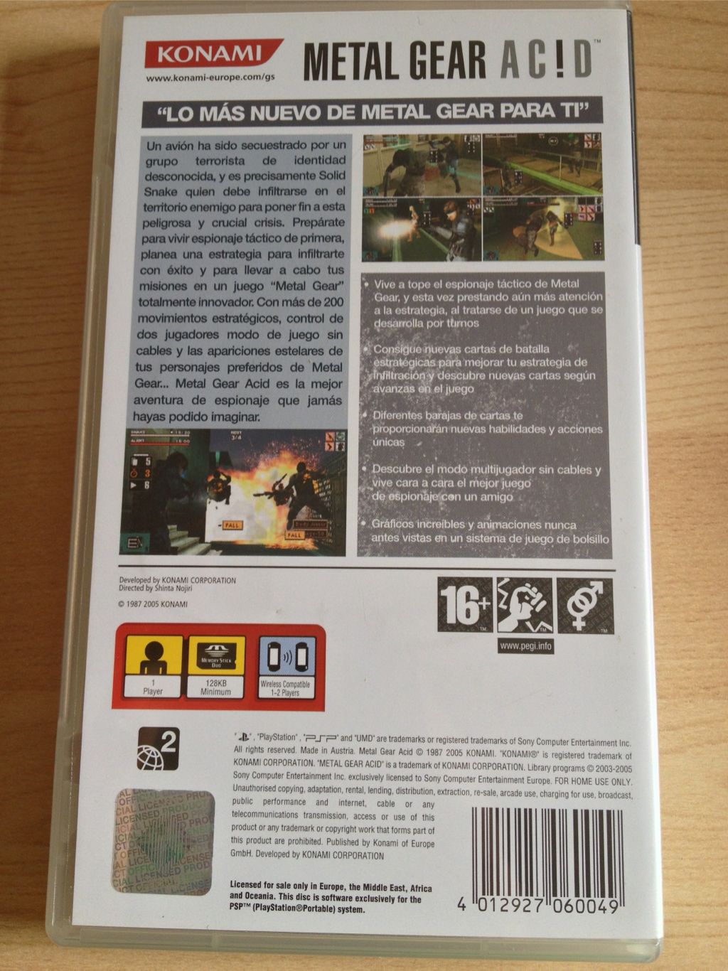 Metal Gear Ac!d - Sony PlayStation Portable (PSP) (Konami - 1) video game collectible - Main Image 2