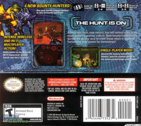 Metroid Prime: Hunters - Nintendo DS (Metroid - 1) video game collectible [Barcode 045496735272] - Main Image 2