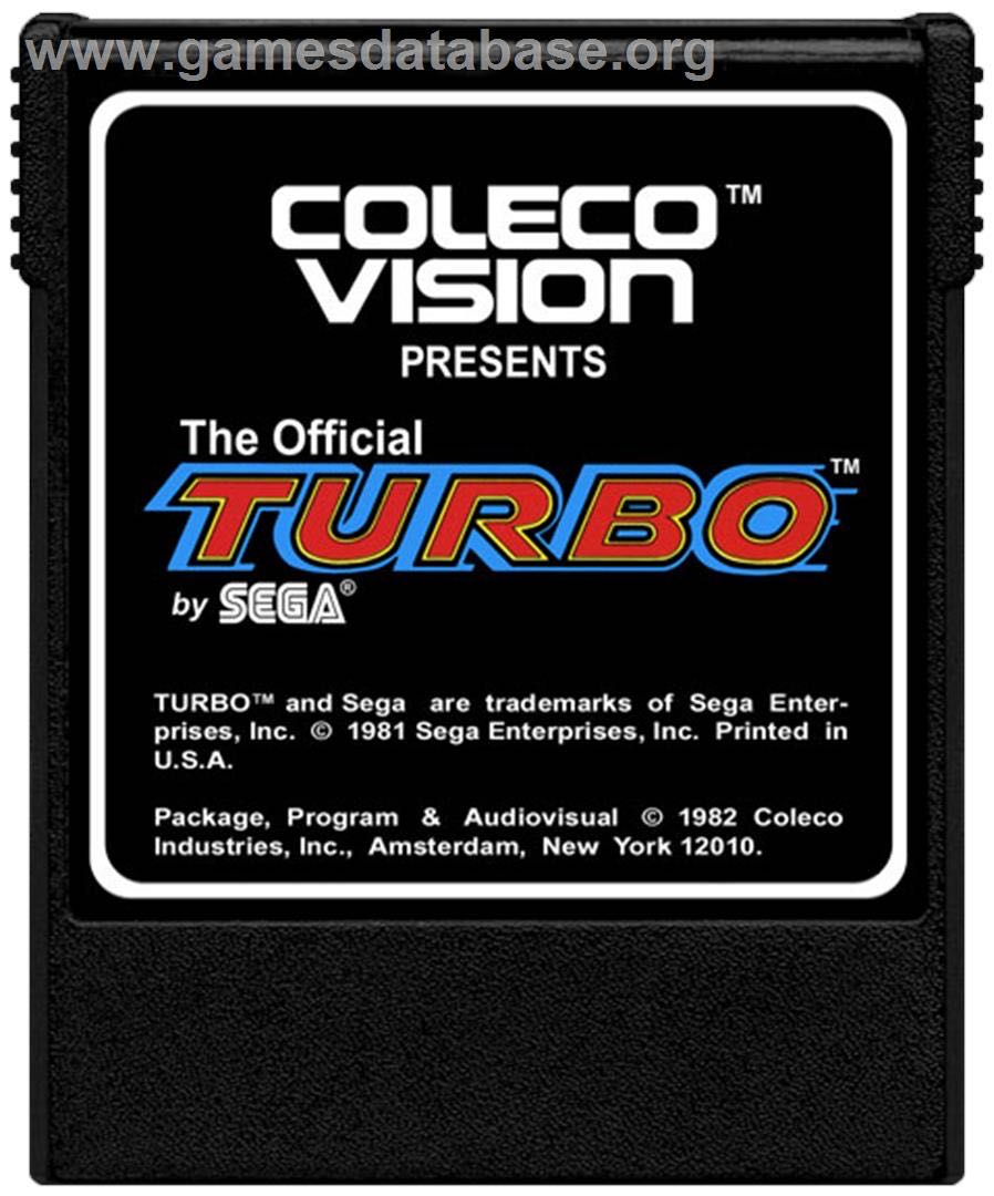 Turbo - Colecovision (Sega - 1) video game collectible [Barcode 8710895000451] - Main Image 3