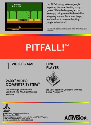 Pitfall! - Atari 2600 (Activision) video game collectible - Main Image 2