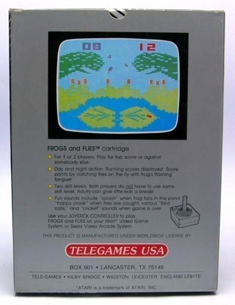 Frogs And Flies - Atari 2600 video game collectible - Main Image 2