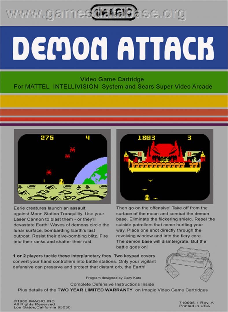 Demon Attack - Intellivision (Imagic - 1) video game collectible - Main Image 2