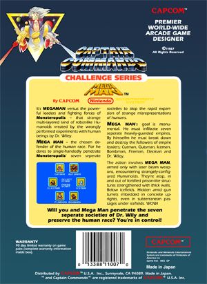 Megaman - Nintendo Entertainment System (NES) (Capcom) video game collectible - Main Image 2