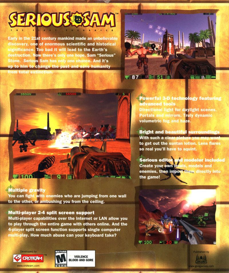 Serious Sam: The First Encounter - PC (Gathering Of Developers - 12) video game collectible [Barcode 663593100047] - Main Image 2