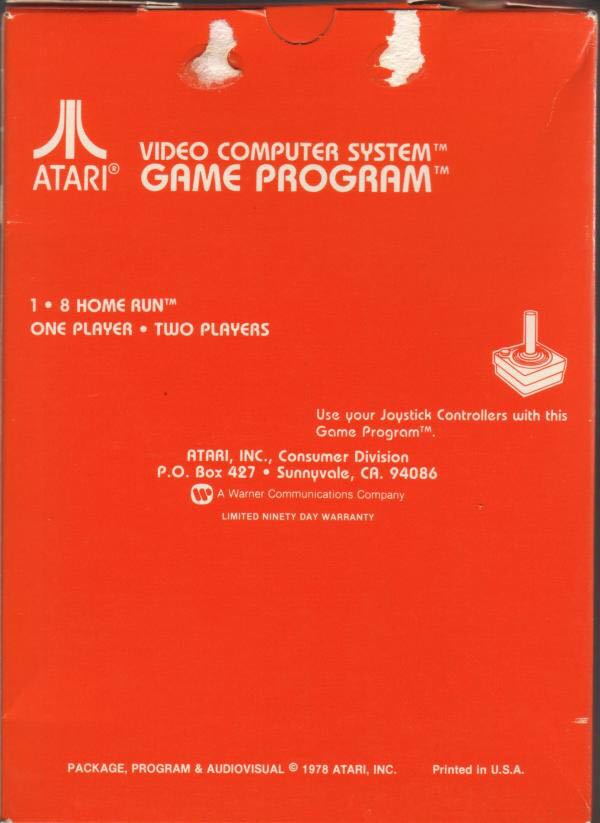 Home Run - Atari 2600 (2) video game collectible - Main Image 2
