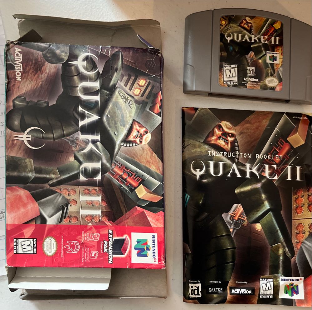 Quake II (Cart Only) - Nintendo 64 (N64) (Activision - 4) video game collectible [Barcode 047875103801] - Main Image 3