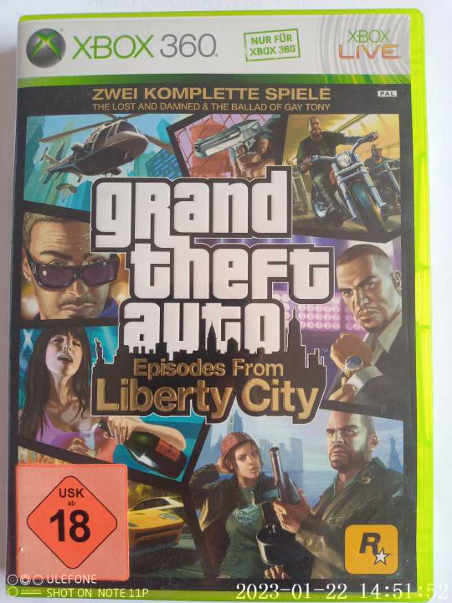 GTA IV : Episodes From Liberty City - Microsoft Xbox 360 (Rockstar Games - 1) video game collectible [Barcode 5026555249942] - Main Image 3